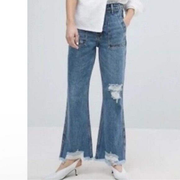 Evidnt Los Angeles Saint-Denis Flare Jeans - Picture 1 of 4